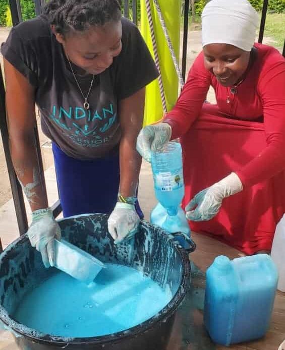 Liquid soap making